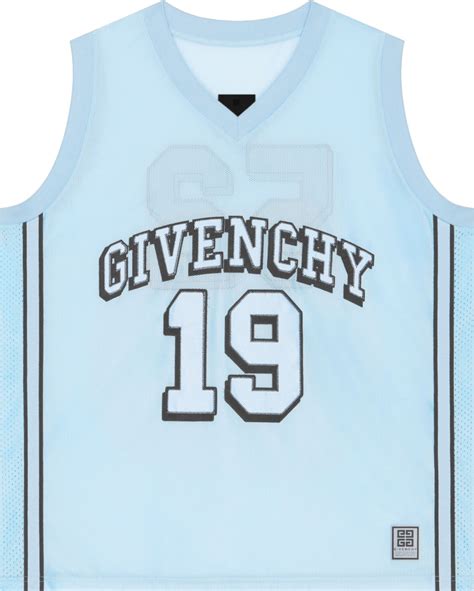 givenchy basketball jersey|Givenchy Basketball Jersey in Light Blue .